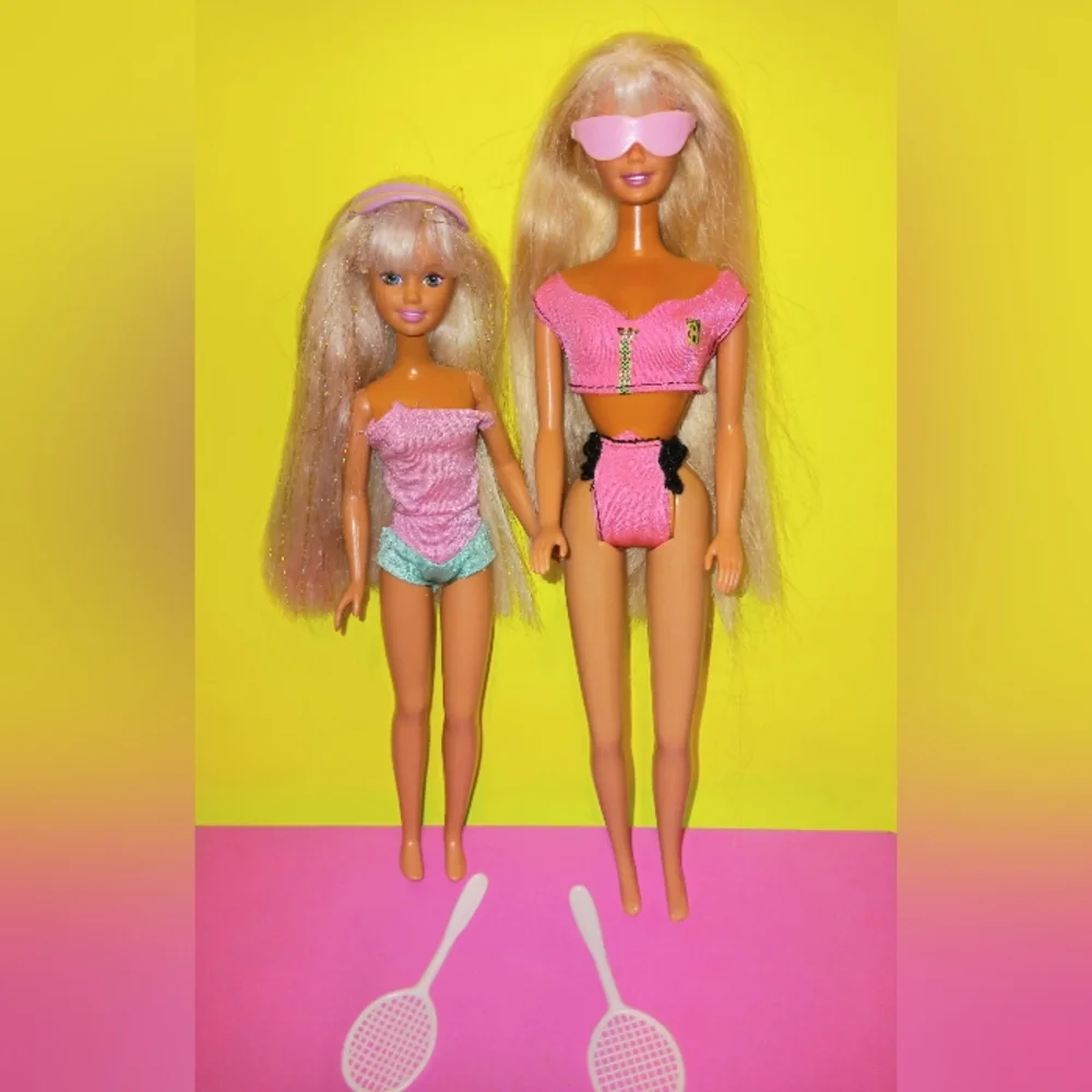 Barbie & skipper doll Pearl beach splash N Color